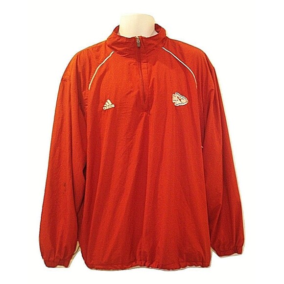 Adidas Climalite XL NC Windbreaker ¼ Zip Mesh Lined Vented Pullover Embroidered - Picture 1 of 8